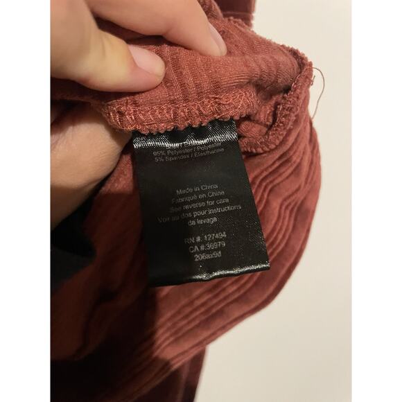 Heartloom Sangria Rust‎ Somi Velvet Sweatshirt Top Size Size M - Picture 6 of 7